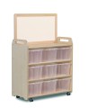 Kast B90 x D40 x H128 cm Esdoorn met Spiegel, Whiteboard en 9   Tangara Groothandel Kinderopvang en kinderdagverblijf inrichting5